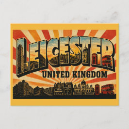 Leicester England Romersk och multikulturell stad Vykort
