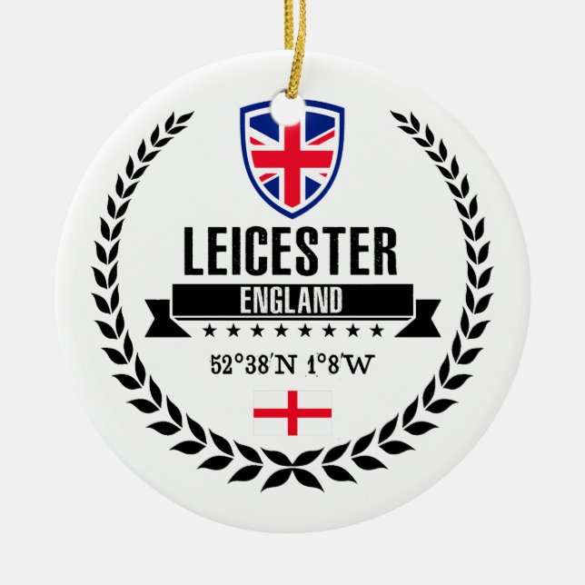 Leicester Julgransprydnad Keramik (Framsidan)
