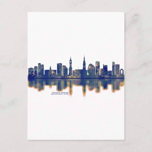 Leicester Skyline Helg Vykort (Framsida)