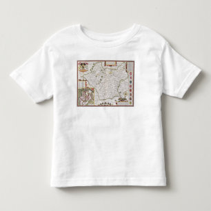 Leicester som inristas av Jodocus Hondius T Shirt