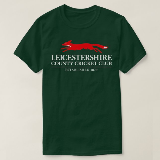 Leicestershire County Cricket Klubb T Shirt (Design framsida)