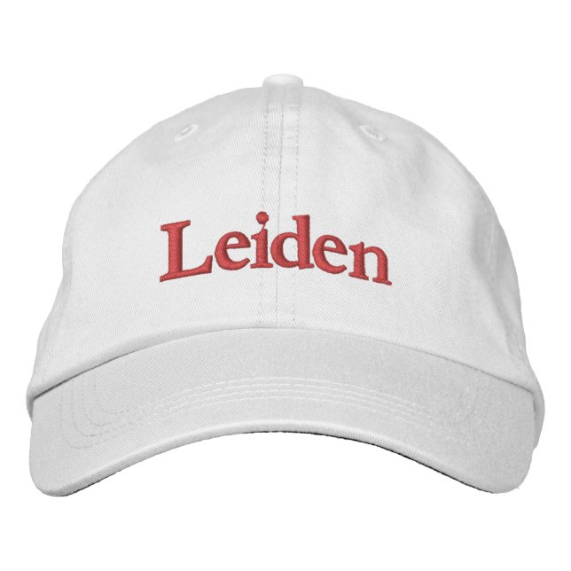 Leiden Embroized Baseball Cap Broderad Keps (Framsida)