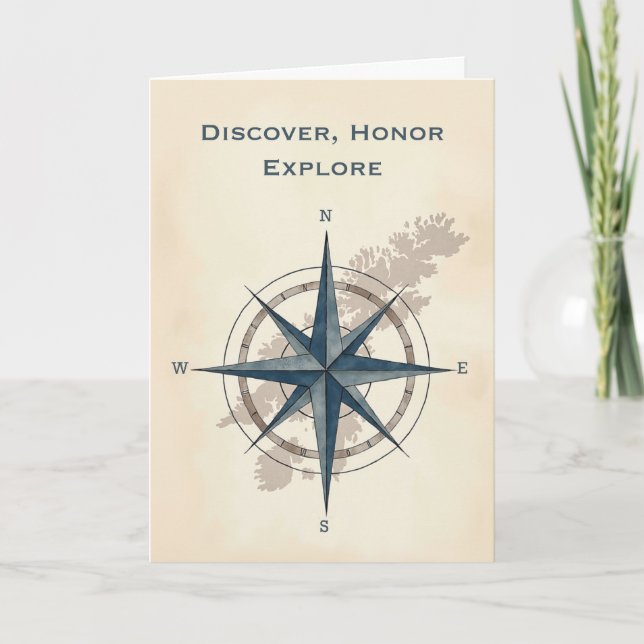 Leif Erikson Day Modern Explorer-komplikationer me Kort (Framsida)