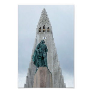 Leif Erikson Statue, Island 8 x 12 Fototryck