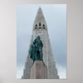 Leif Erikson Statue, Islandet Poster