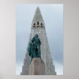 Leif Erikson-statyn, Island Poster