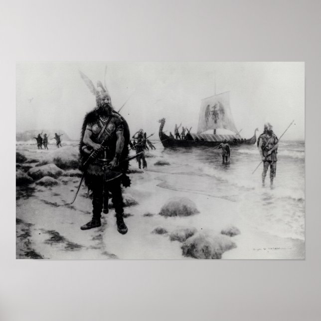 Leif Erikssons upptäckt av Amerika Poster (Framsidan)