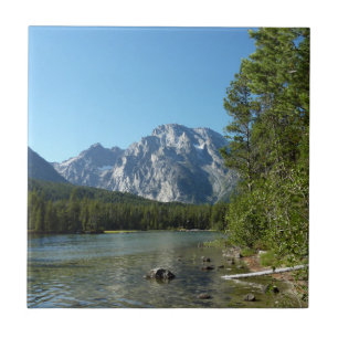 Leigh Lake vid Grand Teton National Park Kakelplatta