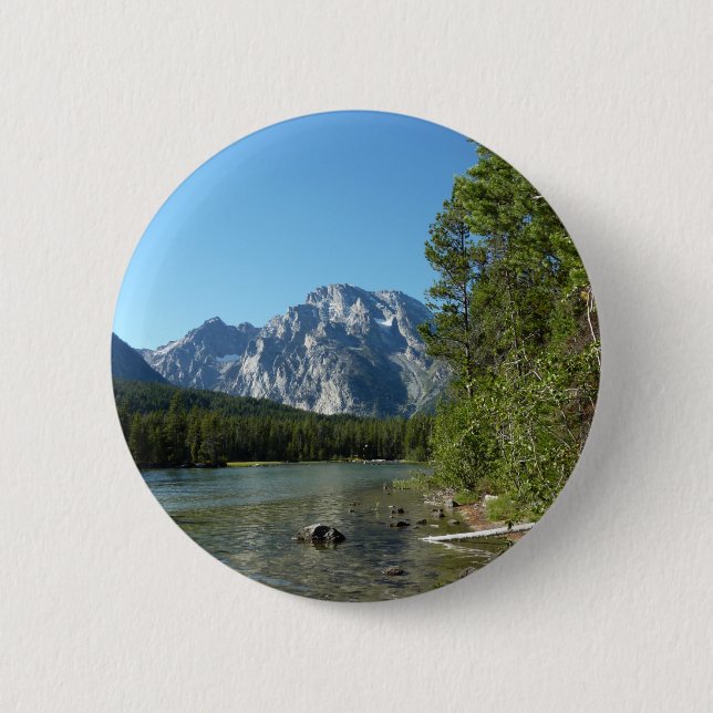 Leigh Lake vid Grand Teton National Park Knapp (Framsida)