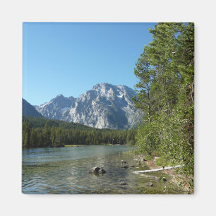 Leigh Lake vid Grand Teton National Park Magnet