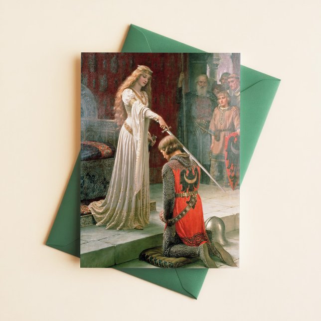 Leighton Accolade Knighting Art Pre Raphaelite Vykort (Skapare uppladdad)