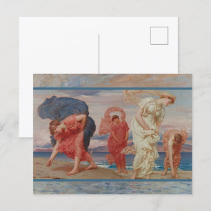 Leighton Grekiska flickor som plockar upp Småstarn Vykort