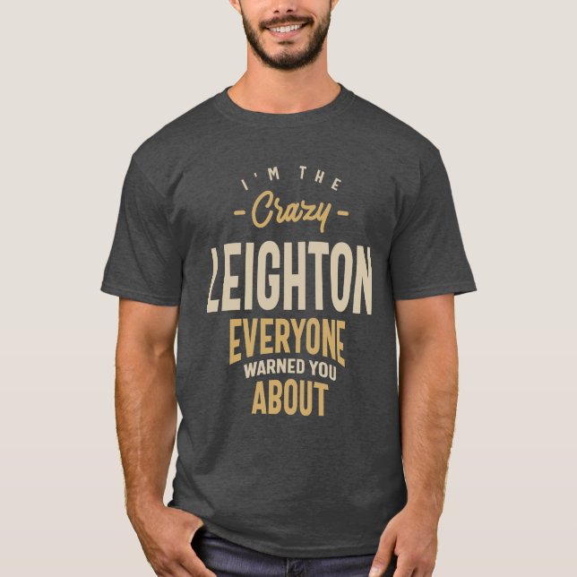 Leighton Personlig Namn T Shirt (Framsida)