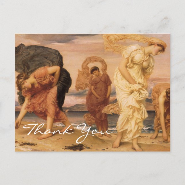 Leightons grekiska flickor vykort (Framsida)