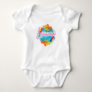 LEIIWAA Babyblus – Född Modig, Ö Island P T Shirt
