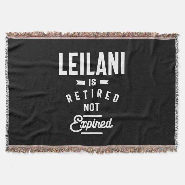 Leilani Personlig Namn Birthday Gift Filt (Framsidan)