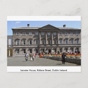 Leinster House, Kildare St. Dublin City, Irland Vykort