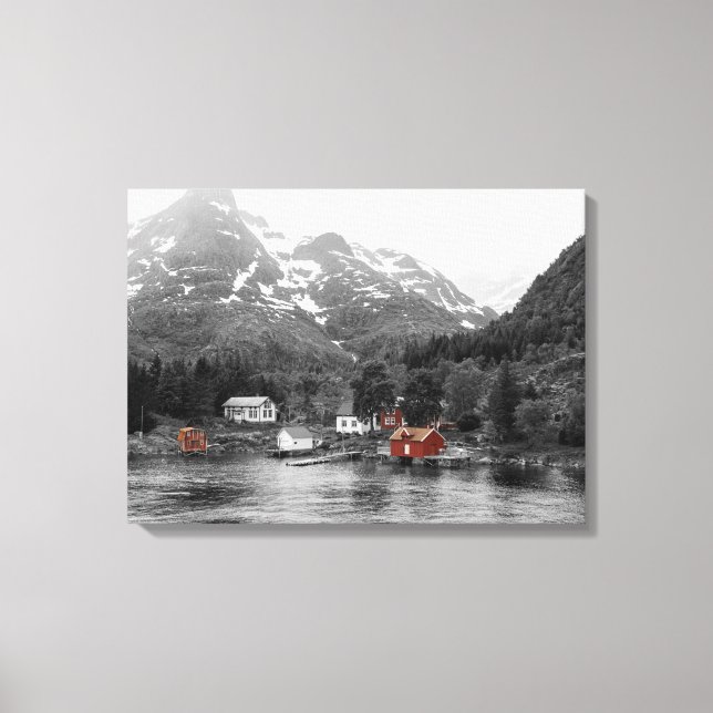 Leinwand - Norwegen (Raftsund nähe Trollfjord) Canvastryck (Framsida)