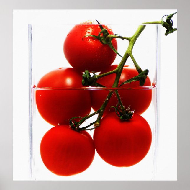 Leinwandbild Tomaten im Glas Abstrakt Stillleben Poster (Framsidan)