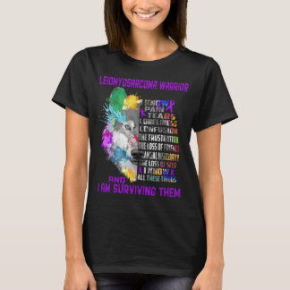 Leiomyosarcoma Awareness Ribbon Support Gifts T Shirt