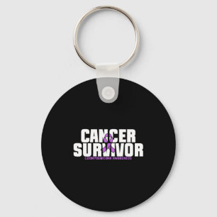 Leiomyosarcoma Cancer Överlevande Fighter Medveten Nyckelring