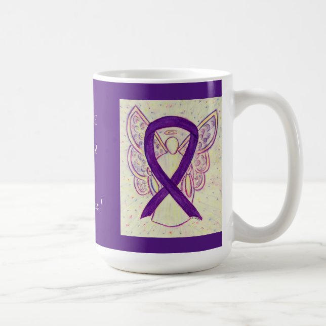 Leiomyosarcoma (LMS) Awareness Ribbon Anpassningsb Kaffemugg (Höger)