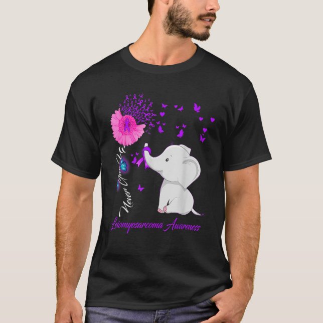 Leiomyosarcoma Ribbon T Shirt (Framsida)
