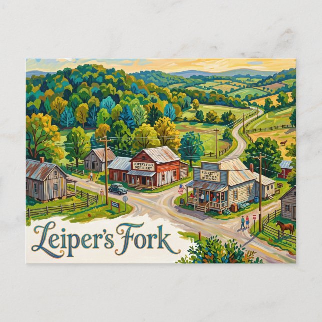 Leiper's Fork USA Vykort (Framsida)