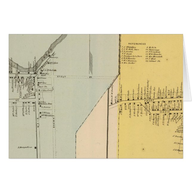 Leipsic, Frederica Hälsningskort (Framsidan Horizontal)