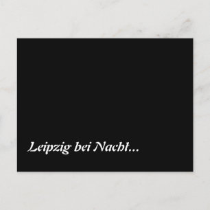 Leipzig bei Nacht Vykort