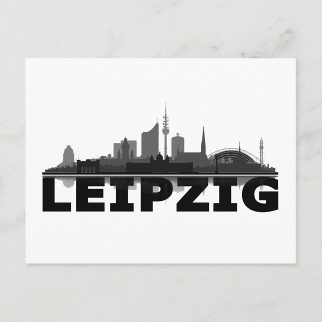Leipzig City Skyline - Postkarte Vykort (Framsida)