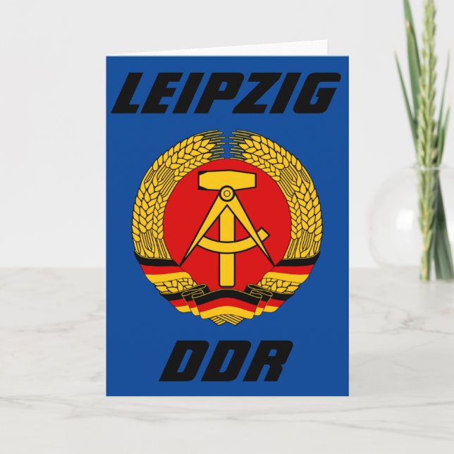 Leipzig, DDR, DDR - Öster Tyskland (Ossi) Kort (Framsida)
