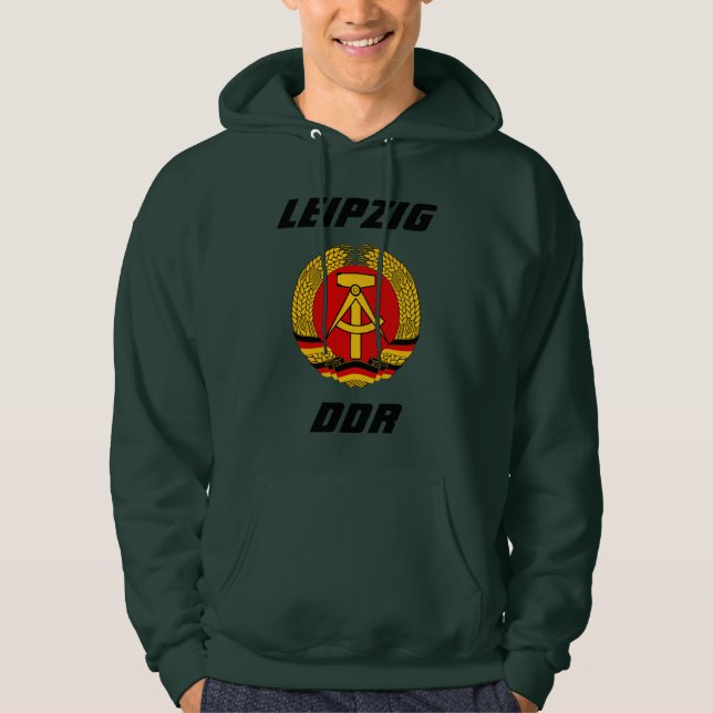 Leipzig, DDR - Deutsche Demokratische Republik Hoodie (Framsida)