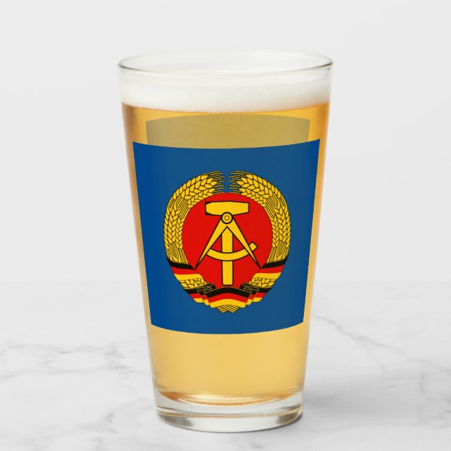 Leipzig, DDR - Öster Tyskland Glaskopp (Framsida fylld)