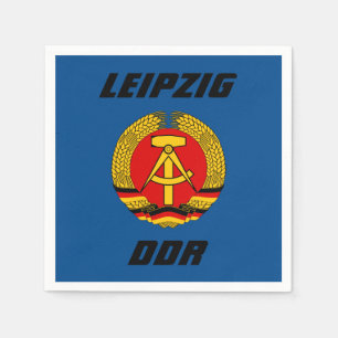 Leipzig, DDR - Öster Tyskland Pappersservett
