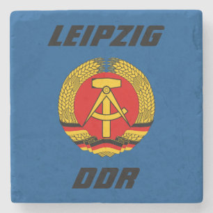 Leipzig, DDR - Öster Tyskland Stenunderlägg