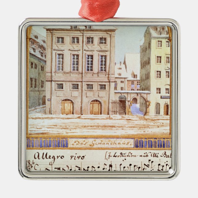 Leipzig Gewandhaus Julgransprydnad Metall (Framsidan)