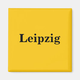 Leipzig Magnet - Schild Guld Gleb