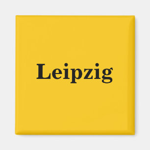 Leipzig Magnet - Schild Guld Gleb
