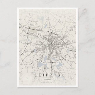 Leipzig Tyskland resor Vykort