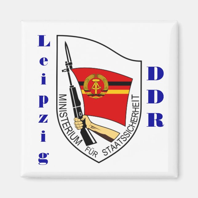 Leipzig, Tyskland Stasi Magnet (Framsidan)