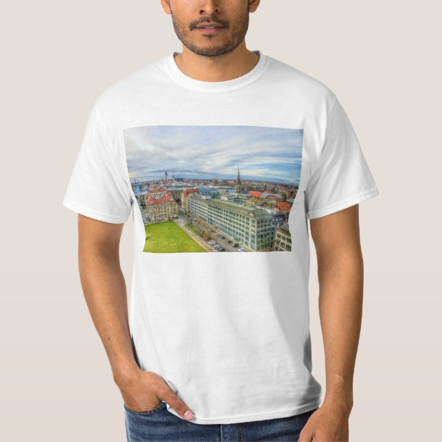 Leipzig Tyskland Tee Shirt (Framsida)