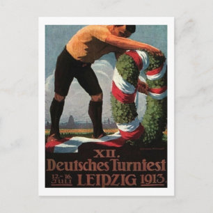 Leipzig, Tyskland, Tournament, 1913 Vintage Vykort