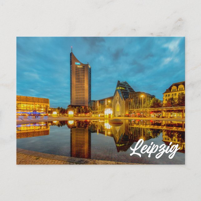 Leipzig, Tyskland Vykort (Framsida)