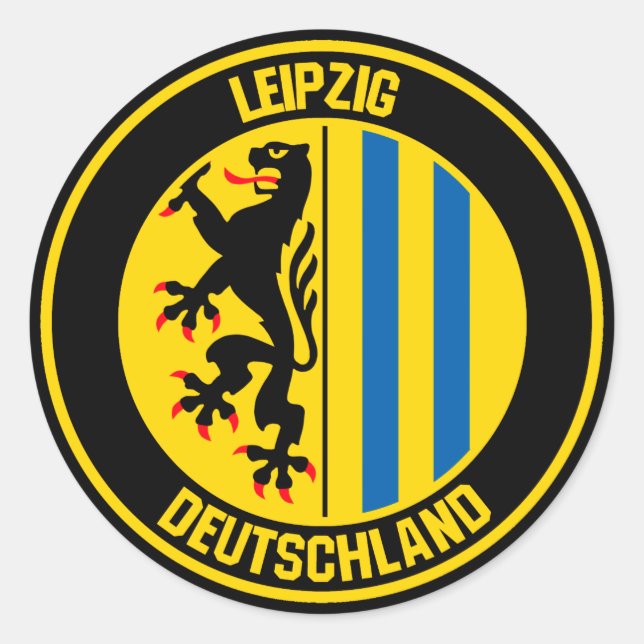 Leipzigrundans emblem runt klistermärke (Framsida)