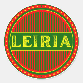 Leiria Stadens Stolthet Emblem – Portugisisk Ident Runt Klistermärke