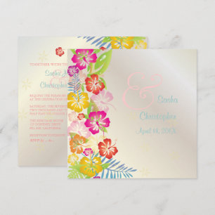 LEIS/LUAU/HIBISCUS WEDVITATIONER INBJUDNINGAR