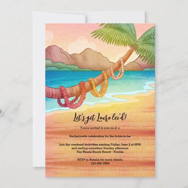 Leis på ett träd inbjudningar (Framsida)