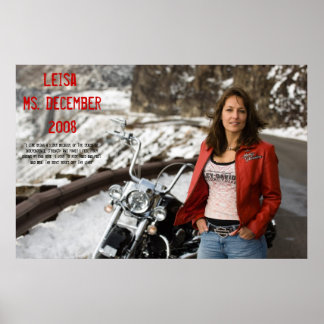 Leisa, december 2008 poster