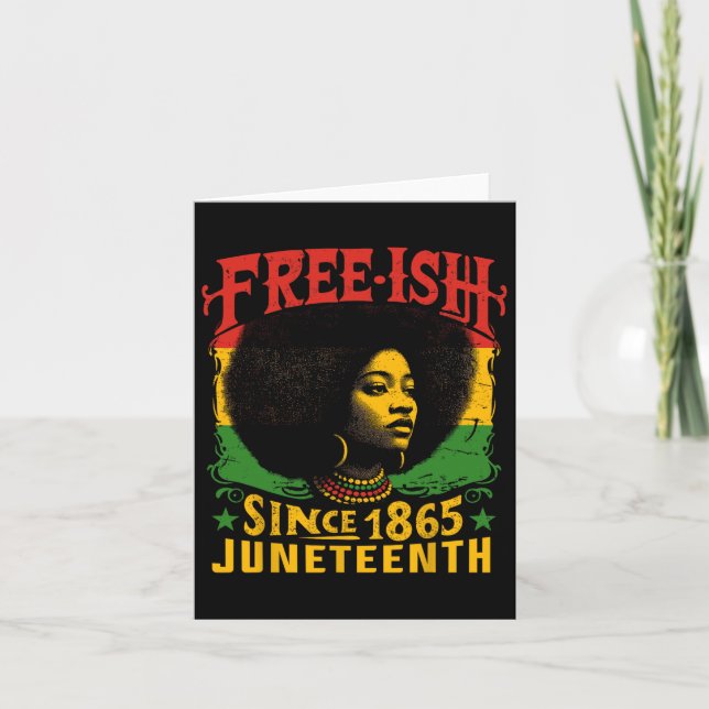 Leish Black History Junetonde Freedom Emancipa Kort (Framsida)